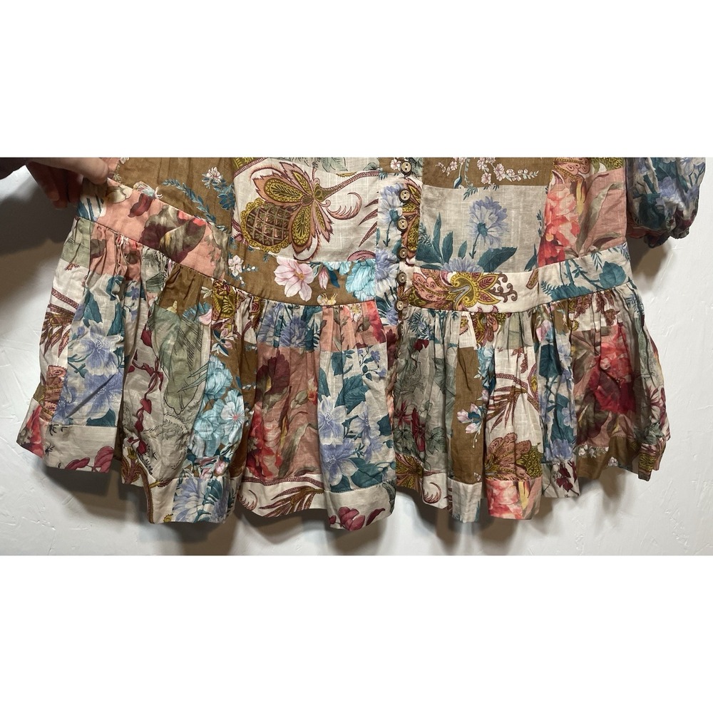 Zimmerman Multi-Colored Patchwork Printed Dress W… - image 5